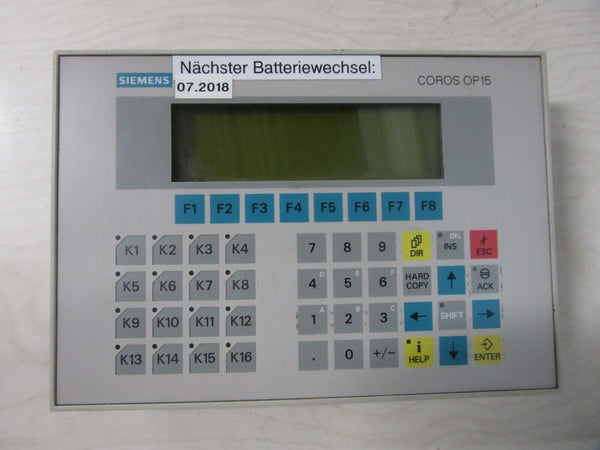 Siemens 6AV3515-1MA32 Operator Panel OP15-C2