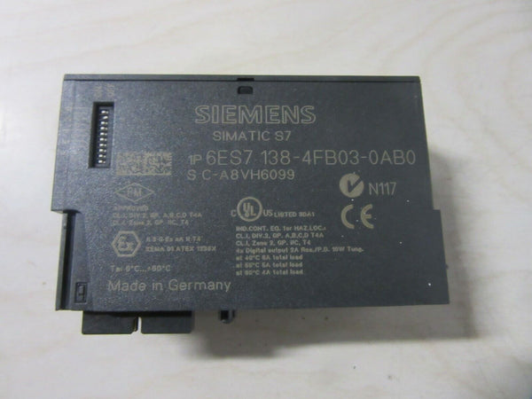 SIEMENS SIMATIC S7 6ES7 138-4FB03-0AB0 PROFlsafe