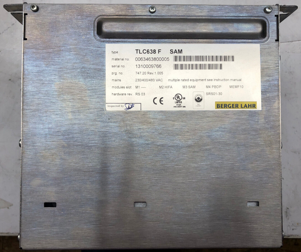 Berger Lahr TLC638F mit Module SAM +PBDP+HIFA+MEMF10 0063463800005