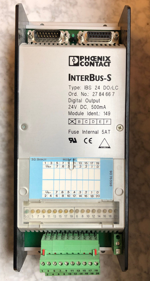 PHOENIX CONTACT Interbus S Type: IBS 24 DO/LC No. 2784667
