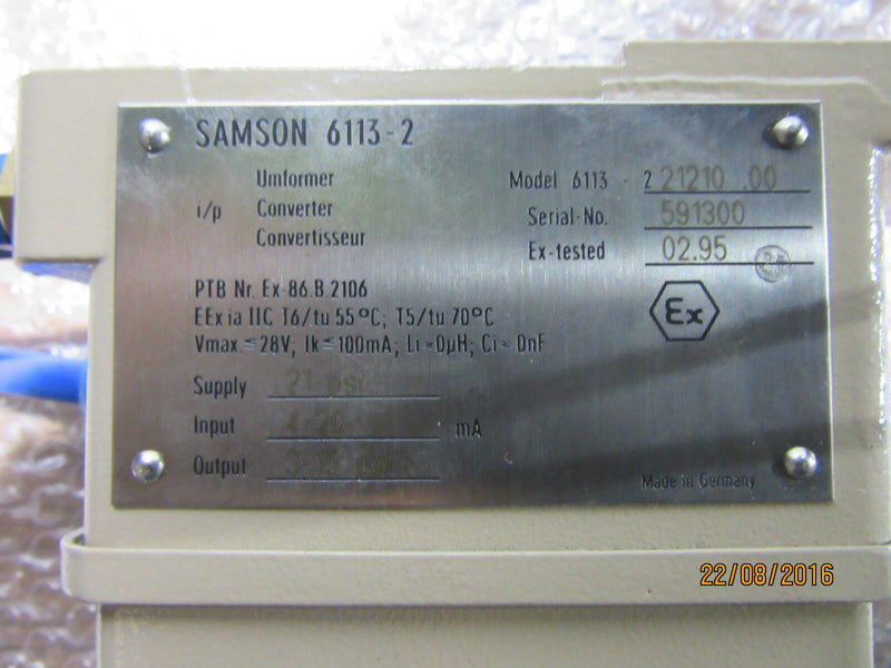 SAMSON 6113-2 Converter - used -