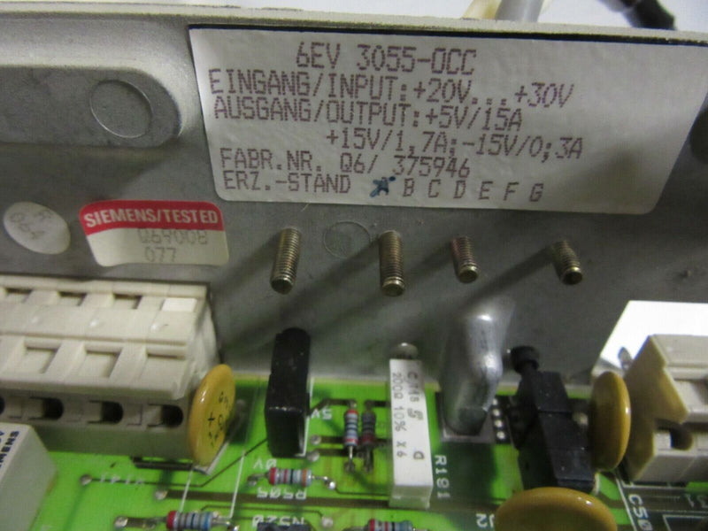 Siemens 6EV 3055-0CC Power Supply Stromversorgung