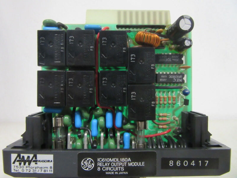 General Electric IC610MDL180A Relay Output Module 8 Circuits