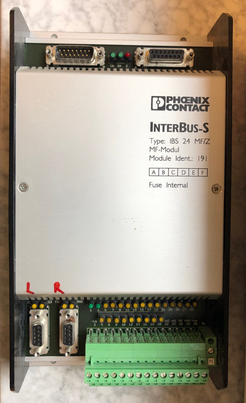 PHOENIX CONTACT Interbus S Type: IBS 24 MF/Z No. 2754299